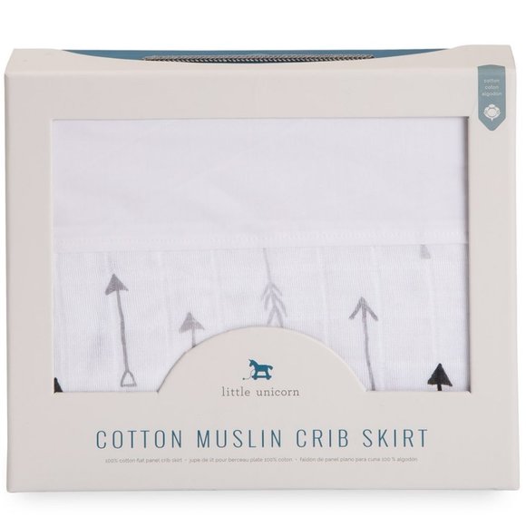 Little Unicorn Other - NEW Little Unicorn Cotton Muslin Crib Skirt Arrows